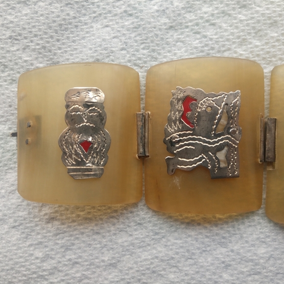 Vintage Industria Peruana silver link Bracelet - Picture 4 of 9